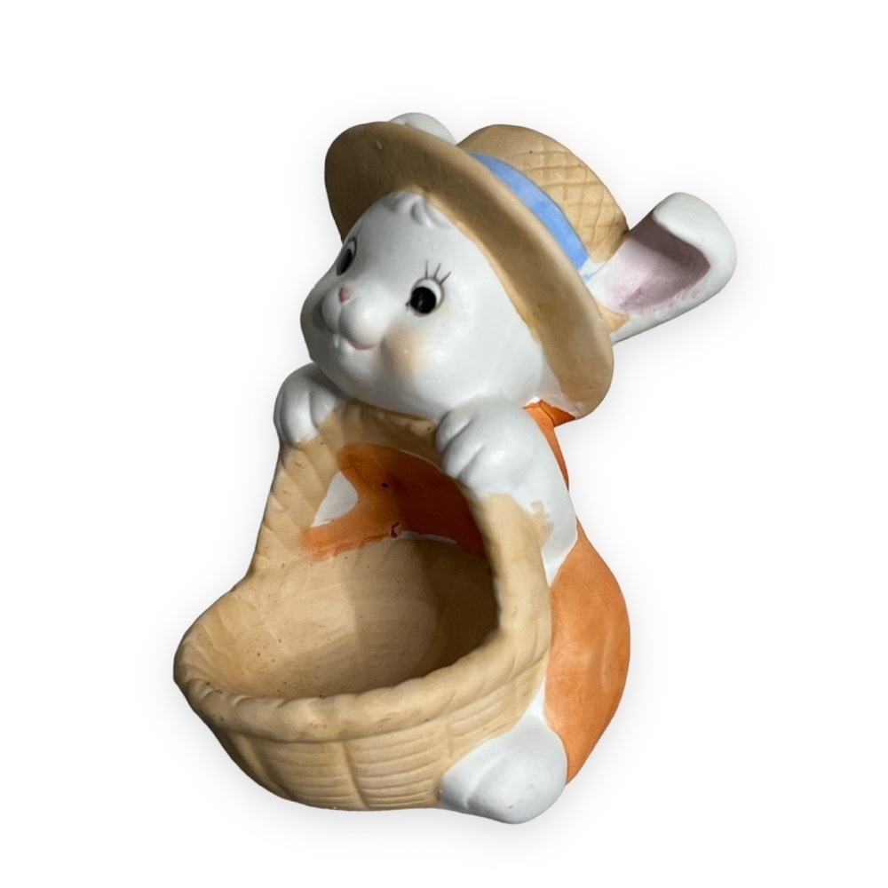 MSR Imports, Inc. Easter Egg Holder Top Hat‎ Bunny Porcelain Vintage 1986
